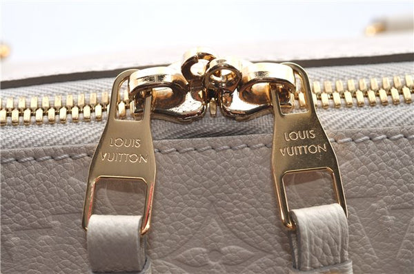 Authentic Louis Vuitton Monogram Empreinte Lumineuse PM Tote Bag White Box J1014