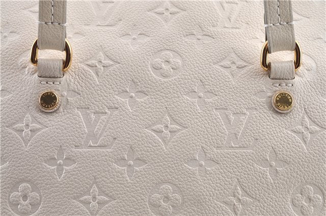 Authentic Louis Vuitton Monogram Empreinte Lumineuse PM Tote Bag White Box J1014