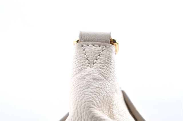 Authentic Louis Vuitton Monogram Empreinte Lumineuse PM Tote Bag White Box J1014