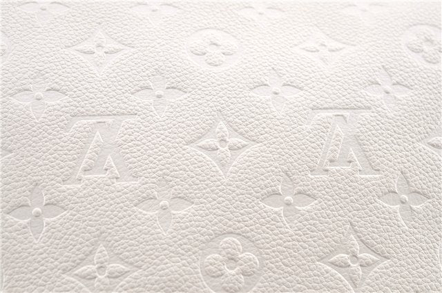 Authentic Louis Vuitton Monogram Empreinte Lumineuse PM Tote Bag White Box J1014