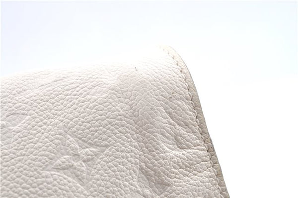 Authentic Louis Vuitton Monogram Empreinte Lumineuse PM Tote Bag White Box J1014