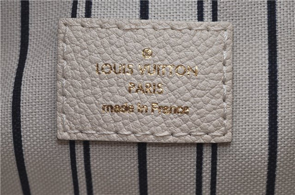 Authentic Louis Vuitton Monogram Empreinte Lumineuse PM Tote Bag White Box J1014