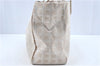 Authentic CHANEL New Travel Line Shoulder Tote Bag Nylon Leather Beige J1015