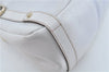 Authentic GUCCI Abbey Shoulder Tote Bag Leather 130736 White J1021