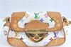 Auth Louis Vuitton Monogram Multicolor Marilyn Shoulder Bag M40127 White J1027