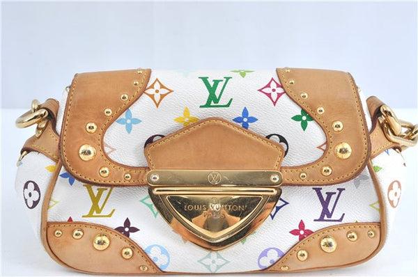 Auth Louis Vuitton Monogram Multicolor Marilyn Shoulder Bag M40127 White J1027