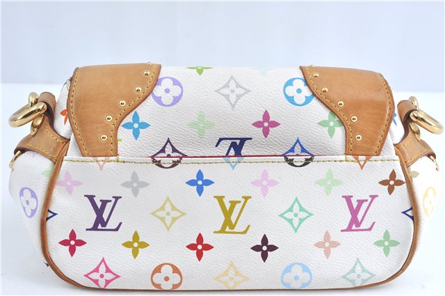 Auth Louis Vuitton Monogram Multicolor Marilyn Shoulder Bag M40127 White J1027