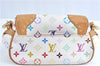 Auth Louis Vuitton Monogram Multicolor Marilyn Shoulder Bag M40127 White J1027