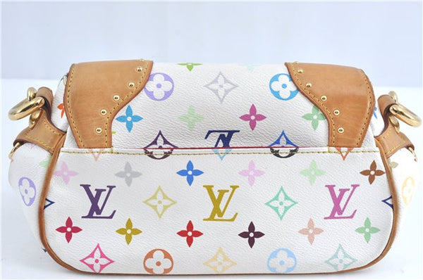 Auth Louis Vuitton Monogram Multicolor Marilyn Shoulder Bag M40127 White J1027