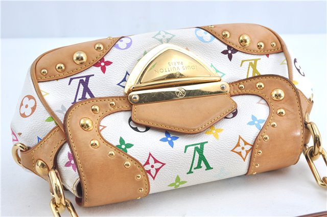 Auth Louis Vuitton Monogram Multicolor Marilyn Shoulder Bag M40127 White J1027
