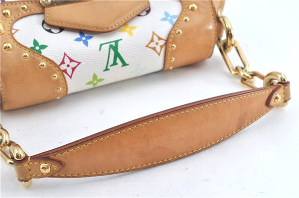 Auth Louis Vuitton Monogram Multicolor Marilyn Shoulder Bag M40127 White J1027