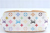 Auth Louis Vuitton Monogram Multicolor Marilyn Shoulder Bag M40127 White J1027