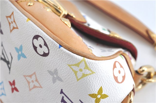 Auth Louis Vuitton Monogram Multicolor Marilyn Shoulder Bag M40127 White J1027
