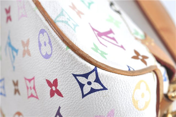 Auth Louis Vuitton Monogram Multicolor Marilyn Shoulder Bag M40127 White J1027