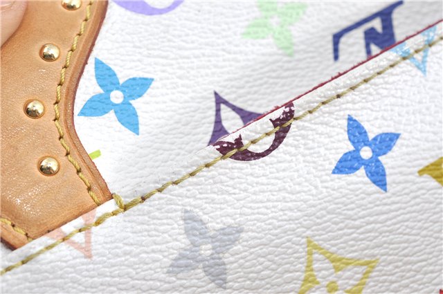 Auth Louis Vuitton Monogram Multicolor Marilyn Shoulder Bag M40127 White J1027