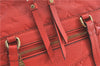 Auth Louis Vuitton Monogram Empreinte Lumineuse PM Tote Bag Red M40552 LV J1036