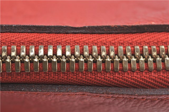 Auth Louis Vuitton Monogram Empreinte Lumineuse PM Tote Bag Red M40552 LV J1036