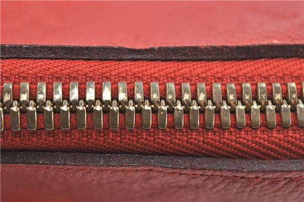 Auth Louis Vuitton Monogram Empreinte Lumineuse PM Tote Bag Red M40552 LV J1036