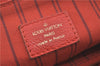 Auth Louis Vuitton Monogram Empreinte Lumineuse PM Tote Bag Red M40552 LV J1036