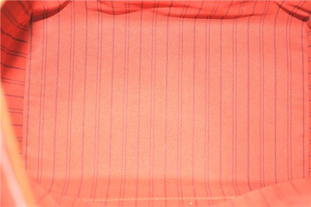 Auth Louis Vuitton Monogram Empreinte Lumineuse PM Tote Bag Red M40552 LV J1036