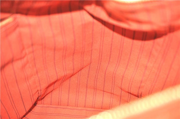 Auth Louis Vuitton Monogram Empreinte Lumineuse PM Tote Bag Red M40552 LV J1036