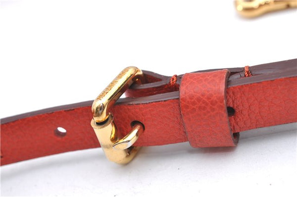 Auth Louis Vuitton Monogram Empreinte Lumineuse PM Tote Bag Red M40552 LV J1036