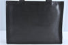 Authentic CHANEL Caviar Skin CC Logo Shoulder Tote Bag Black J1038