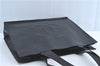 Authentic CHANEL Caviar Skin CC Logo Shoulder Tote Bag Black J1038