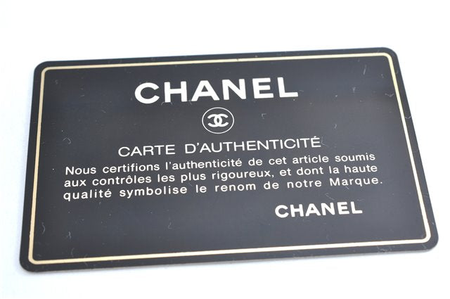 Authentic CHANEL Caviar Skin CC Logo Shoulder Tote Bag Black J1038