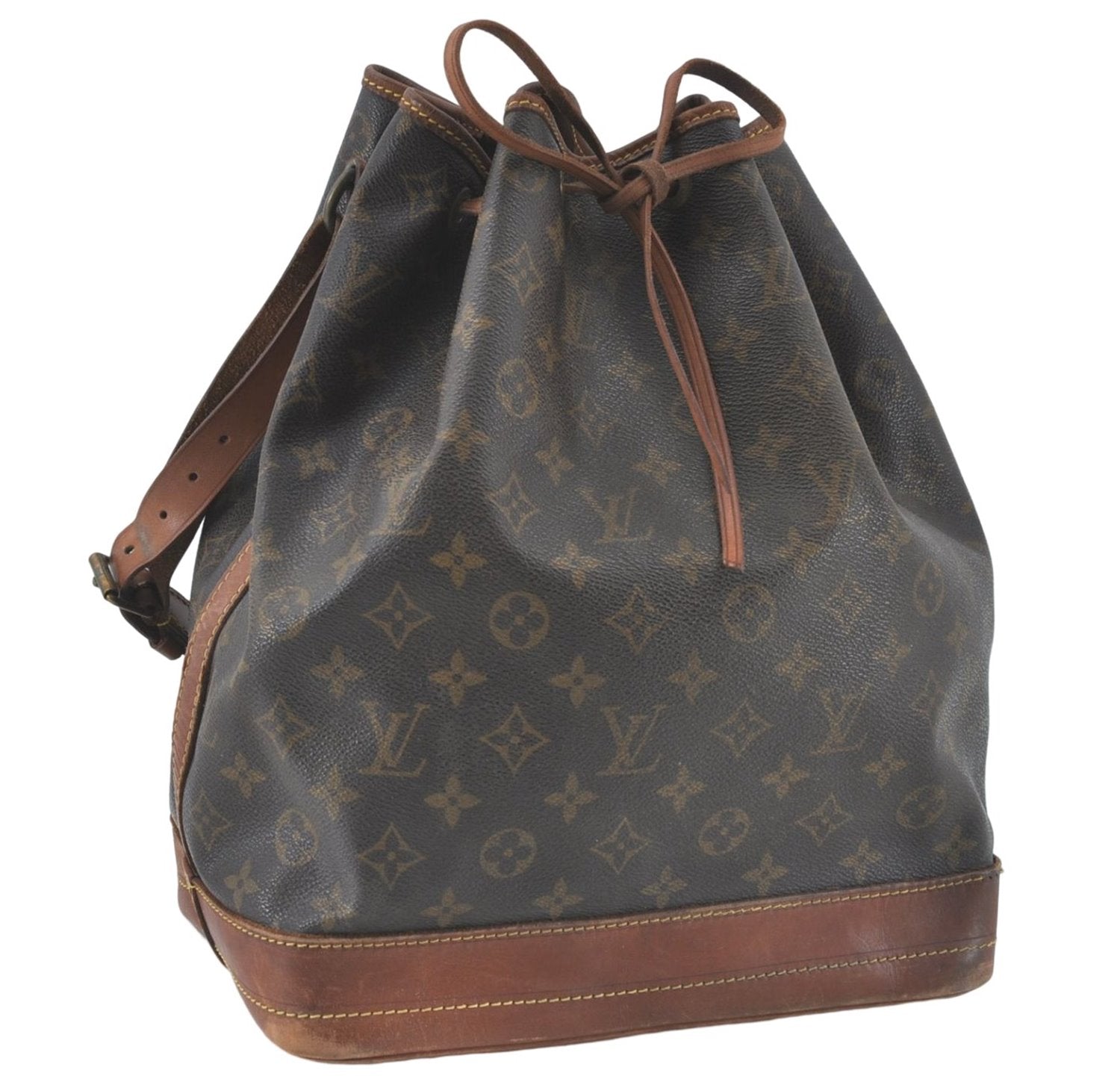 Authentic Louis Vuitton Monogram Noe Shoulder Bag M42224 LV J1049