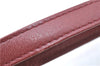 Authentic Cartier Must de Cartier Clutch Bag Purse Leather Bordeaux Red J1052