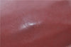 Authentic Cartier Must de Cartier Clutch Bag Purse Leather Bordeaux Red J1052