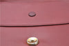 Authentic Cartier Must de Cartier Clutch Bag Purse Leather Bordeaux Red J1052