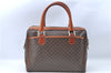 Authentic CELINE C Macadam Blason Pattern Hand Bag PVC Leather Brown J1053