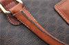 Authentic CELINE C Macadam Blason Pattern Hand Bag PVC Leather Brown J1053