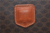 Authentic CELINE C Macadam Blason Pattern Hand Bag PVC Leather Brown J1053
