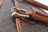 Authentic CELINE C Macadam Blason Pattern Hand Bag PVC Leather Brown J1053