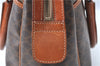 Authentic CELINE C Macadam Blason Pattern Hand Bag PVC Leather Brown J1053