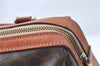 Authentic CELINE C Macadam Blason Pattern Hand Bag PVC Leather Brown J1053