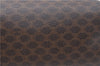 Authentic CELINE C Macadam Blason Pattern Hand Bag PVC Leather Brown J1053