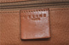 Authentic CELINE C Macadam Blason Pattern Hand Bag PVC Leather Brown J1053