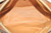 Authentic CELINE C Macadam Blason Pattern Hand Bag PVC Leather Brown J1053