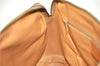 Authentic CELINE C Macadam Blason Pattern Hand Bag PVC Leather Brown J1053