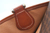Authentic CELINE C Macadam Blason Pattern Hand Bag PVC Leather Brown J1053