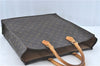 Authentic Louis Vuitton Monogram Sac Plat Hand Bag M51140 LV J1058