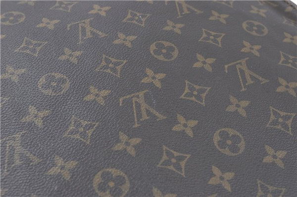 Authentic Louis Vuitton Monogram Sac Plat Hand Bag M51140 LV J1058