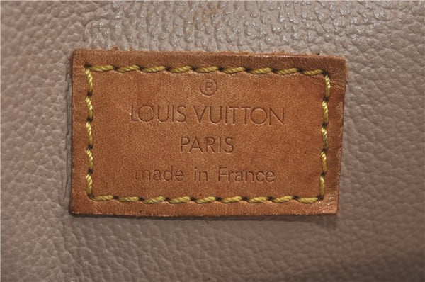 Authentic Louis Vuitton Monogram Sac Plat Hand Bag M51140 LV J1058