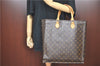 Authentic Louis Vuitton Monogram Sac Plat Hand Bag M51140 LV J1058