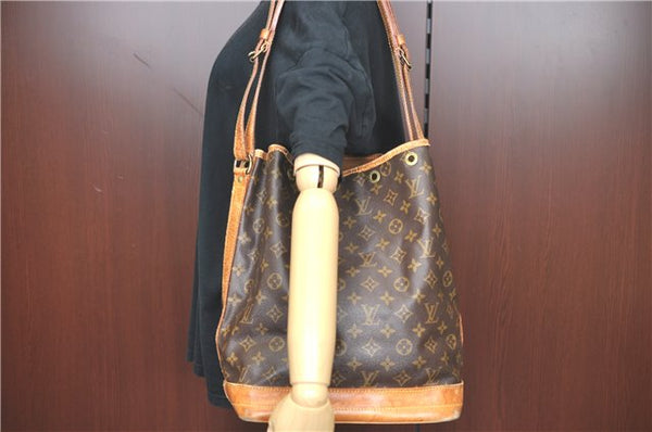 Authentic Louis Vuitton Monogram Noe Shoulder Bag M42224 LV J1063