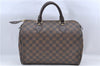 Authentic Louis Vuitton Damier Speedy 30 Hand Boston Bag Purse N41364 LV J1071